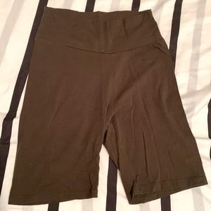Olive Green - Biker Shorts (Stretchy)